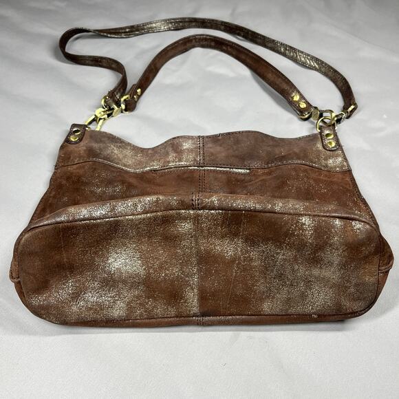 Hobo Pier Convertible Bag Coffee Galaxy Crossbody/Shoulder Boho Leather Slouchy - Picture 2 of 16